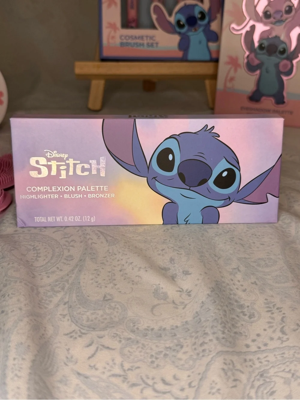 Disney Stitch and Angel Ultimate Makeup, Body Care & Cosmetic Bag Bundle